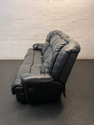 Black 3 Seater Couch with High Back Support — Damaged Couch – condition detail