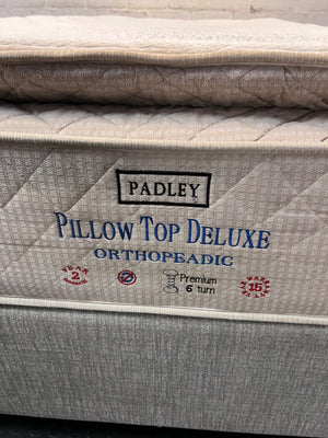 Padley Three-Quarter Pillow Top Base Set — Fair Condition with Visible Wear – condition detail