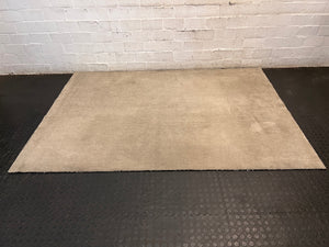 Neutral Beige Plush Area Rug (230cm x 160cm) – side view