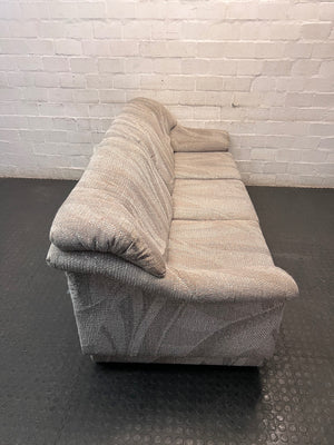 Patterned Fabric 3 Seater Couch – top view