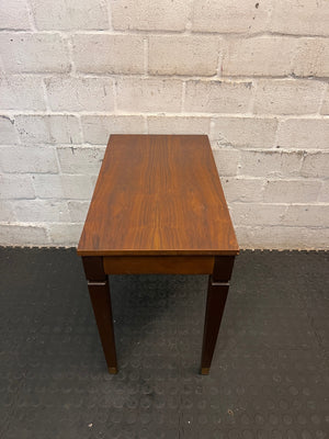 Wooden Piano Stool with Hinged Storage Lid — Fair Used Condition – side view