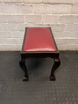 Vintage Style Dressing Table Stool with Ball and Claw Feet — Used; Fair Condition – condition detail
