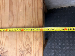 Rustic Natural Pine Dining Chair – depth measurement