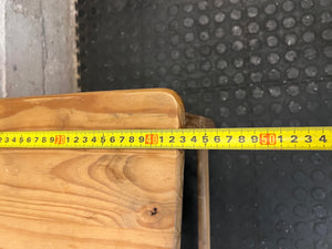 Rustic Natural Pine Dining Chair – width measurement