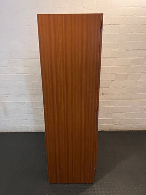 Three-Door Wood-Tone Veneer Wardrobe – top view