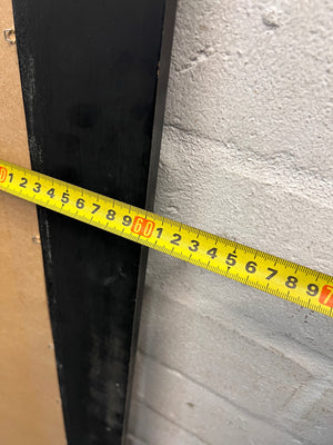 Tall Rectangular Mirror with Wide Dark Frame – width measurement