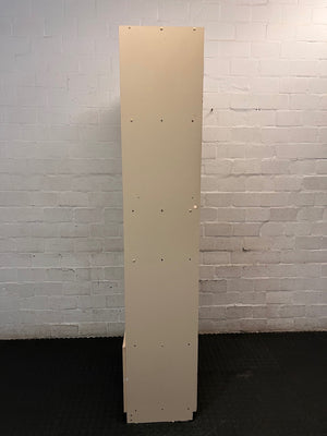 Asymmetrical Shelving Unit with Bottom Cupboard – condition detail