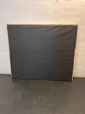 Beige Upholstered Diamond Pattern Queen Headboard — Good Condition – condition detail