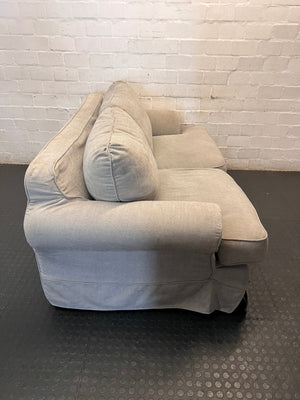 Grey Coricraft 2 Seater Couch — Good Working Order – back view