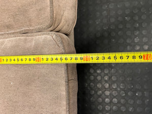 Beige Victorian Style 2 Seater Couch — Used Fair Condition – depth measurement