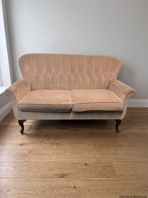 Beige Victorian Style 2 Seater Couch — Used Fair Condition – styled product image