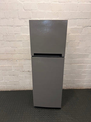 Defy Silver Two-Door Fridge Freezer — Good Working Order – main front view