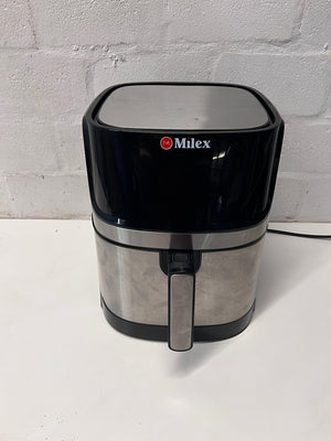 Milex Silver and Black Air Fryer — Good Working Order – main front view