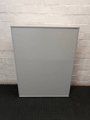 Grey Two-Door Lockable Office Cupboard – back view