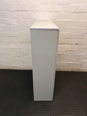 Grey Two-Door Lockable Office Cupboard – top view