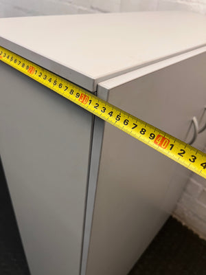 Grey Two-Door Lockable Office Cupboard – width measurement