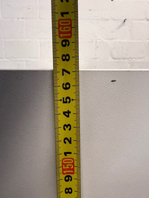 Tall White Two-Door Storage Cupboard with Lock – height measurement