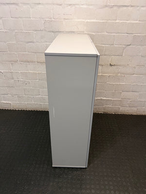 Light Grey Two-Door Lockable Storage Cupboard – top view