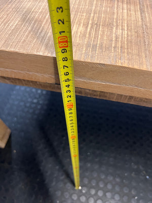Rustic Chunky Wooden Dining Table – height measurement