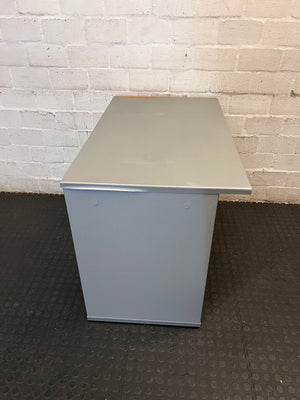 Grey Sliding Door Office Credenza – condition detail