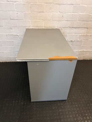 Grey Sliding Door Office Credenza – top view