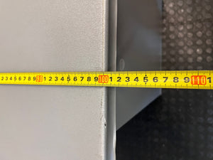 Grey Sliding Door Office Credenza – width measurement
