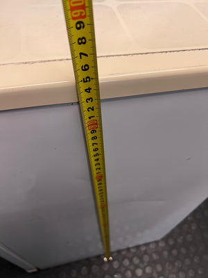 Defy White Bar Fridge with Lock — Good Working Order – height measurement