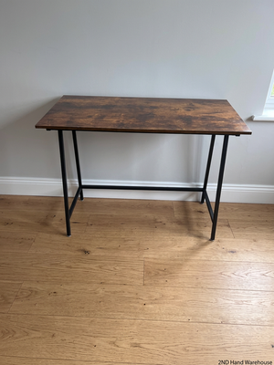 Industrial Style Office Desk with Wood-Look Top – styled product image
