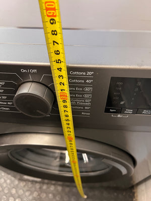 Defy Front Loader Washing Machine in Metallic Grey — Good Working Order – height measurement