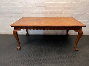 Vintage Style Wooden Dining Table with Ball and Claw Feet – condition detail