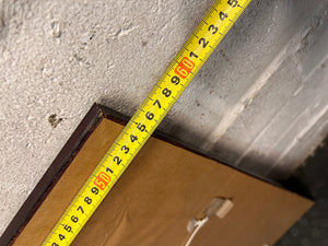 Rectangular Mahogany-Toned Framed Wall Mirror – width measurement
