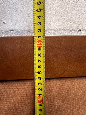 Large Rectangular Mirror with Dark Wood-Look Frame – height measurement