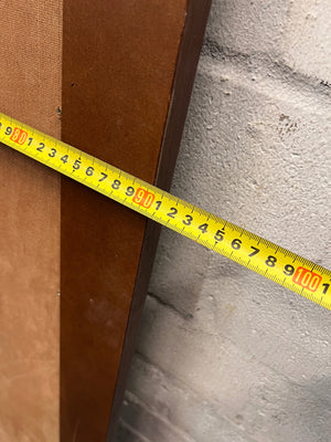 Large Rectangular Mirror with Dark Wood-Look Frame – width measurement
