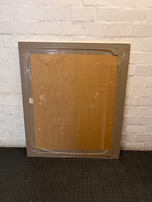 Large Bevelled Wall Mirror in Gold Toned Frame – condition detail