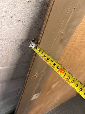 Large Bevelled Wall Mirror in Gold Toned Frame – height measurement