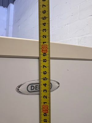 Defy White Upright Fridge-Freezer — Good Working Order – height measurement