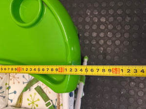 Baby High Chair with Atomic Starburst Pattern Tray — Good Condition – width measurement