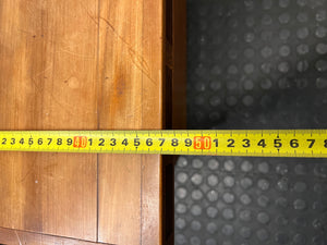 Classic Tapered Yellow Wood Kist — Good Working Order – depth measurement