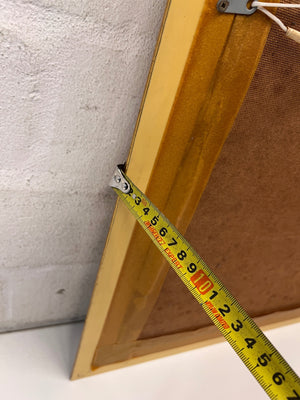 Framed Folk Art Style Cape Farm Painting – height measurement