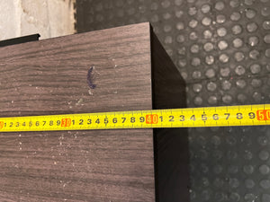 Dark Wood Grain Bedside Table with Drawer – width measurement