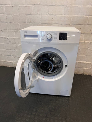 Defy 6kg White Front Loader Washing Machine — Good Working Order – side view