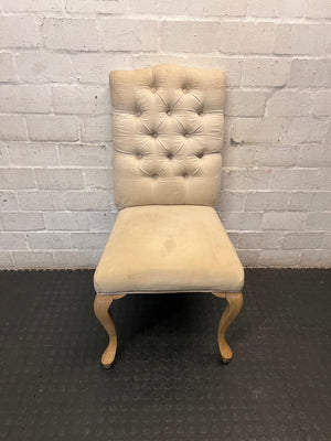 Tufted Upholstered Dining Chair with Cabriole Legs – main front view