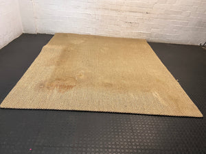 Natural Beige Woven Sisal Rug – back view