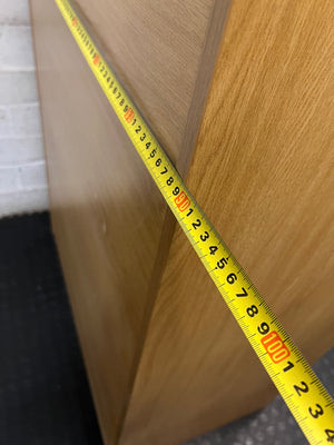 Two-Door Oak Colour Office Cupboard – depth measurement