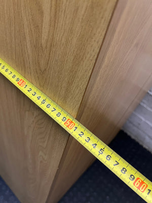 Two-Door Oak Colour Office Cupboard – width measurement
