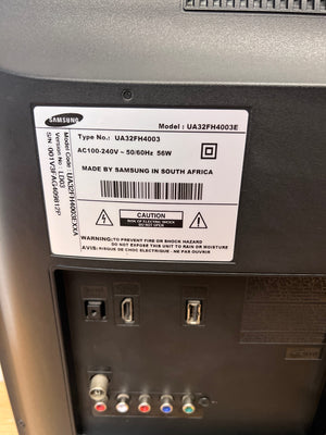 Samsung Flat Screen TV with Remote and Stand — Does Not Power On; No Power LED Indicator – condition detail