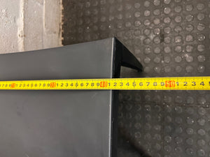 Modern Grey Moulded Plastic Dining or Visitor Chair – width measurement