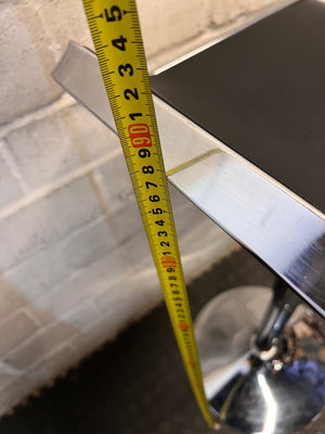 Contemporary Chrome and Black Bar Stool – height measurement