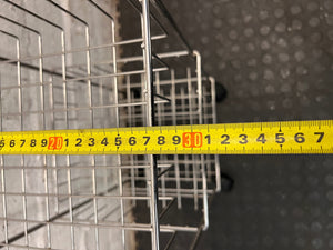 Three-Tier Silver Metal Wire Utility Trolley – width measurement