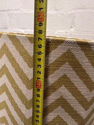 Modern Floor Lamp with Yellow Chevron Shade – height measurement